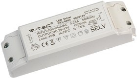 6004, LED Driver, LED Panel, IP20, 45 W, 42 VDC, 1.05 A, Constant Current, 200 V