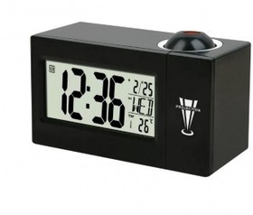 Perfeo Часы-будильник "Briton", чёрный, (PF-F3605) время, температура, дата [PF_C3744]