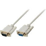 CCGP52010IV30, Serial Cable D-SUB 9-Pin Male - D-SUB 9-Pin Female 3m Ivory