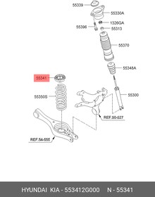553412G000, ДЕМПФЕР ПРУЖИНЫ ПОДВЕСКИ