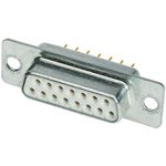 09641127240, D-Sub Standard Connectors 9P FEMALE STRAIGHT 3900 pf/ THRU HOLE