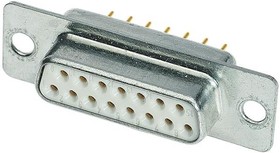 09641127240, D-Sub Standard Connectors 9P FEMALE STRAIGHT 3900 pf/ THRU HOLE