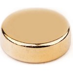 Неодимовый магнит диск 6х2 мм, золотой, 30шт, 9-1212065-030
