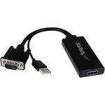 VGA2HDU, Переходник разъема, USB A, VGA, Plug, Plug, HDMI, 19 вывод(-ов), Гнездо