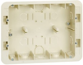 Коробка для внутреннего монтажа 2-рядной рамки с суппортами, 236х171х50,5мм 27856-61