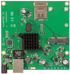 Фото 1/6 Материнская плата MikroTik RouterBOARD M11G with Dual Core 880MHz CPU, 256MB RAM, 1x Gbit LAN, 1x miniPCI-e, RouterOS L4