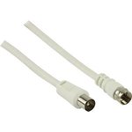 CSGP41800WT15, RF Cable Assembly, F Male Straight - IEC (Coax) Male Straight ...