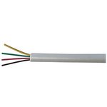 RND 475-00751, Telecommunication Cable PVC 4x 0.16mm² Bare Copper White 100m
