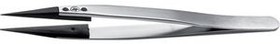259SVR.SA.1, Tweezers ESD / Replaceable Tip Stainless Steel Straight / Strong / Pointed 130mm