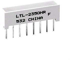 LTL2350HR, Световая LED панель красный 8,0mcd SIL8