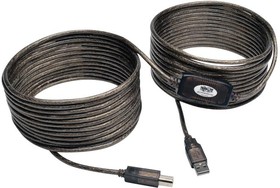 U042-050, 50-ft. USB A-B Active Cable. Built-in repeater maintains high-speed USB 2.0 signal quality. Male-Male