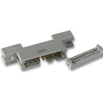 4614-6000, Ribbon Cable Connector, Plug, Straight, Contacts - 14, 2.54mm