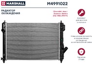 M4991022, Радиатор охлаждения Chevrolet Aveo 1.4 (T255) 08-; Daewoo Gentra 08-; ZAZ Vida 12- (МКПП) Marshall