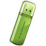 Флешка USB Silicon Power Helios 101 32ГБ, USB2.0, зеленый [sp032gbuf2101v1n]