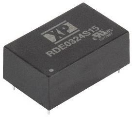 Фото 1/2 RDE0348D15, Isolated DC/DC Converters - Through Hole DC-DC CONVERTER, 3W, 4:1 INPUT, 3000 VAC ISOLATION
