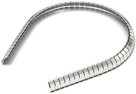 3851290, ShielDINg Gasket, Profile Strip, Beryllium Copper, L-406.4 mm, W-9.7 mm, D-6.7 mm, WE-CSGS Series