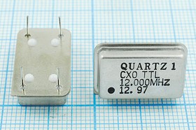 Генератор кварцевый 12МГц; гк 12000 \\FULL\TTL\5В\ CXO\QUARTZ-1