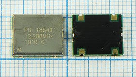 Кварцевый резонатор гк 12288 кГц, корпус VCTCXO, нагрузочная емкость SMD11496C4 пФ, точность настройки SIN ppm, стабильность частоты 3В ppm/