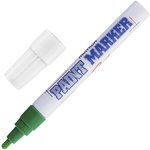 Маркер-краска лаковый (paint marker) MUNHWA, 4 мм, ЗЕЛЕНЫЙ, нитро-основа ...