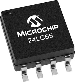 Фото 1/6 24LC65-I/SM, 64kbit EEPROM Memory Chip, 900ns 8-Pin SOIJ Serial-I2C
