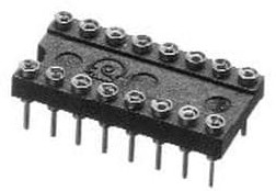 16-6513-10T, IC & Component Sockets LO-PRO FILE COLLET SOLDER TAIL 16 PINS