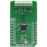 MIKROE-4110, Click Board, DIGI POT 6 Click, Digital Potentiometer, MCP41HV51 ...