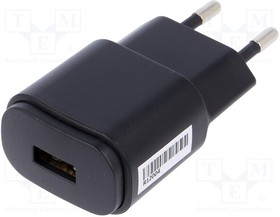 CLW-0505-USB-BK, Блок питания: импульсный; стабилизатор напряжения; 5ВDC; 1А; 5Вт
