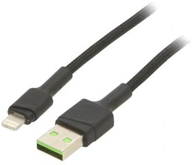 KABGC05, Кабель, USB 2.0, вилка Apple Lightning, вилка USB A, 1,2м, черный