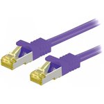 91600, Patch cord; S/FTP; 6a; stranded; Cu; LSZH; violet; 1.5m; 26AWG