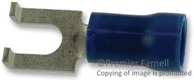 8-324165-1, TERMINAL, SPADE/FORK, #6, CRIMP, BLUE