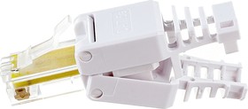 Фото 1/10 LAN-TMP-U5E-WH, Полевой коннектор RJ-45 8P8C, категории 5E