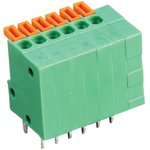 MC000005, Wire-To-Board Terminal Block, 2.54 mm, 6 Ways, 26 AWG, 20 AWG, Push In