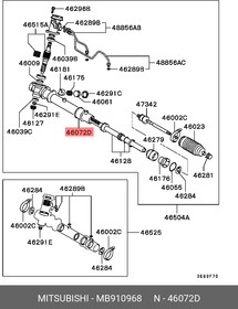 MB910968, ВТУЛКА РЕЗИНОВАЯ