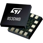 IIS3DWBTR, 3-Axis Surface Mount Sensor, LGA-14, SPI, 14-Pin