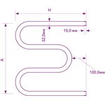 Полотенцесушитель М 50x40 3/4'' 00001141