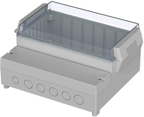 Фото 1/4 41200309 RCP 2000, RegloCard-Plus Series ABS, Polycarbonate Wall Box, IP65, Viewing Window, 213 mm x 185 mm x 104.5mm