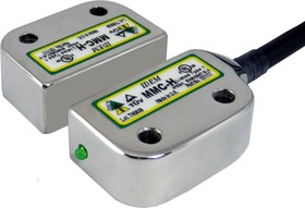Фото 1/2 131105, MMC-H Series Magnetic Non-Contact Safety Switch, 24V dc, 316 Stainless Steel Housing, 2NC, 2m Cable