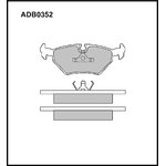 ADB0352, Колодки тормозные дисковые | зад | HCV