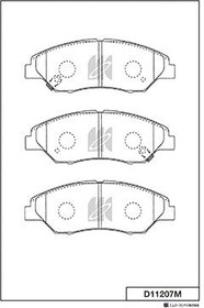 D11207M, Колодки тормозные дисковые