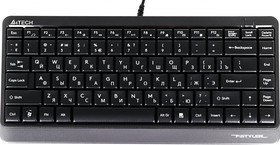 Фото 1/10 Клавиатура A4Tech Fstyler FK11 черный/серый USB slim