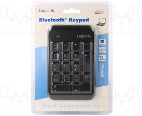 ID0201, Клавиатура; черный; беспроводная,Bluetooth 5.1; 10м