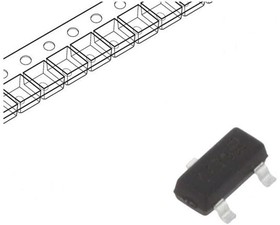 Фото 1/5 ESDCAN06-2BLY, ESD Protection Diodes / TVS Diodes Automotive dual-line TVS in SOT23-3L for CAN bus (24 V system)