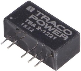 Фото 1/3 TBA 2-1221, Isolated DC/DC Converters - Through Hole Encapsulated SIP-7; 2W Output 1 (Vdc): 5; Output 2 (Vdc): -5