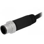 M12A-03BMMM-SL8D01, Straight Male 3 way M12 to Unterminated Sensor Actuator Cable, 1m