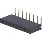 PBS-8R (DS-1024 -1x 8 - R), Гнездо на плату 2.54мм 1х8pin угловое