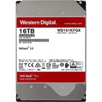 Жесткий диск WD SATA-III 16Tb WD161KFGX NAS Red Pro (7200rpm) 512Mb 3.5"