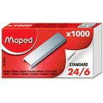 Скобы для степлера №24/6, 1000 штук, MAPED (Франция), до 20 листов, 324405