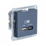 Systeme Electric AtlasDesign Грифель USB Розетка A + тип-C 45W высокоскор.заряд ...