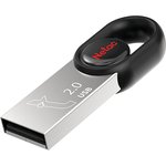 Флешка USB NETAC UM2 16ГБ, USB2.0, серебристый и черный [nt03um2n-016g-20bk]