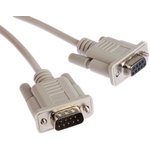 11.01.6290-25, Male 9 Pin D-sub to Female 9 Pin D-sub Serial Cable, 10m